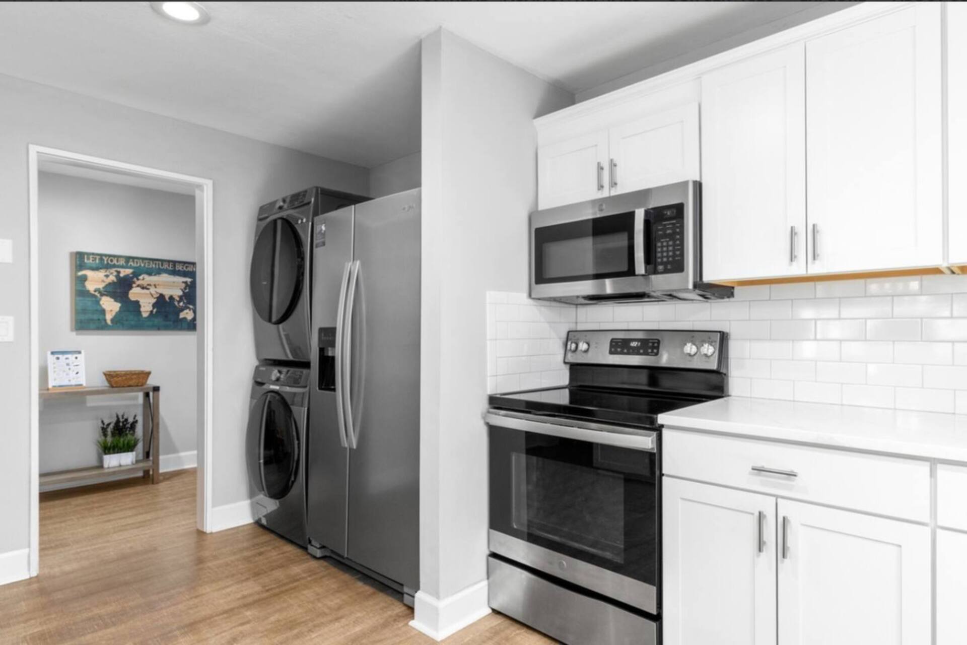 Kitchen counter and appliances